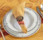 Misiny-Üzüm Desen 4'lü Organik Peçete Seti