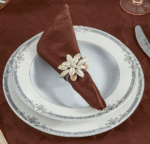 Misiny-Yaprak Desen 4'lü Peçete Seti - Görsel 4