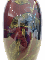 Misiny-Yaprak Seramik El Boyama Vazo - Görsel 2