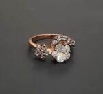 Misiny-Yıldız Desen Taşlı Yüzük - 1 (Rose) - Görsel 3