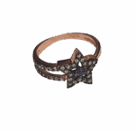 Misiny-Yıldız Desen Taşlı Yüzük - 3 (Rose)