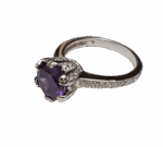 Misiny-Zirkon Saks Tek Taş Yüzük - 1