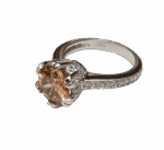 Misiny-Zirkon Sarı Tek Taş Yüzük - 1