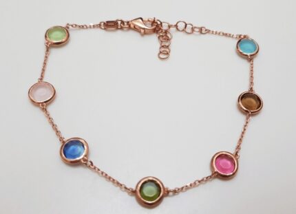 Misiny-Zirkon Taşlı Bileklik - 3 (Rose)