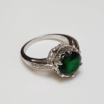 Misiny-Zirkon Yeşil Tek Taş Yüzük - 4